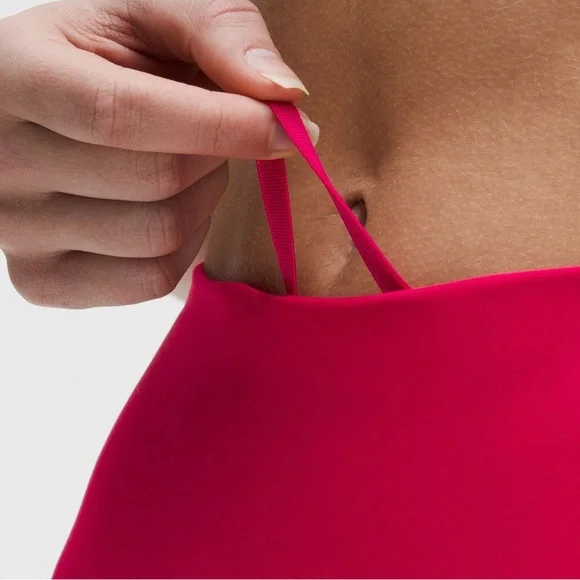 Lululemon Pink Wunder Train High Rise Tights With Pockets Size 6 - Picture 4 of 9